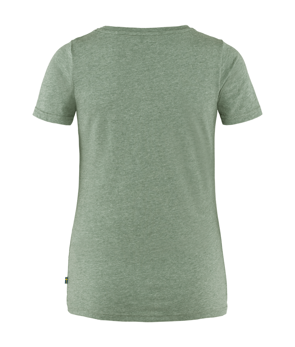 Camiseta-feminina-fjallraven-logo-patina-melage-green-F83509-F614-999_2